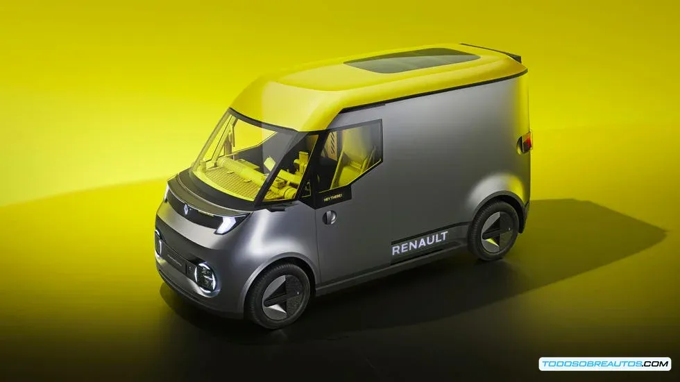 Concepto Renault Estafette mostrando diseños futuros para vehículos con sistemas de propulsión eléctrica de autonomía extendida