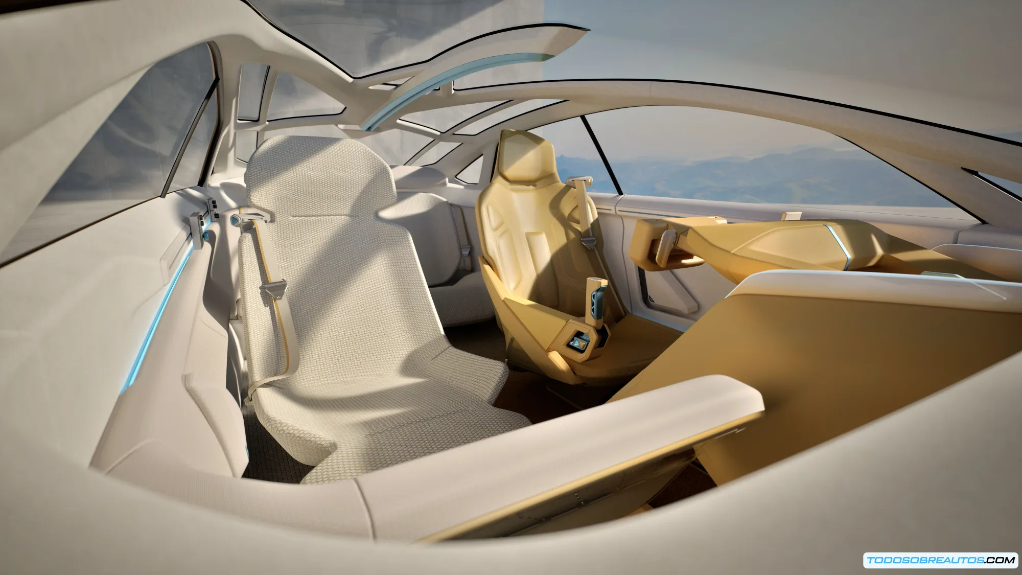 Vista trasera del Kia Vision Meta Turismo Concept mostrando sus proporciones equilibradas, voladizos cortos y ruedas de gran diámetro que refuerzan su estabilidad y deportividad