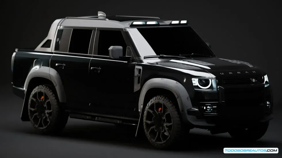 Interior de cuero y Alcántara en dos tonos del Land Rover Defender 130 Valiance Convertible de Heritage Customs, resaltando los detalles artesanales y los patrones de costura.