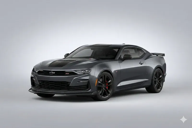 Chevrolet Camaro 2025 deportivo color negro vista lateral