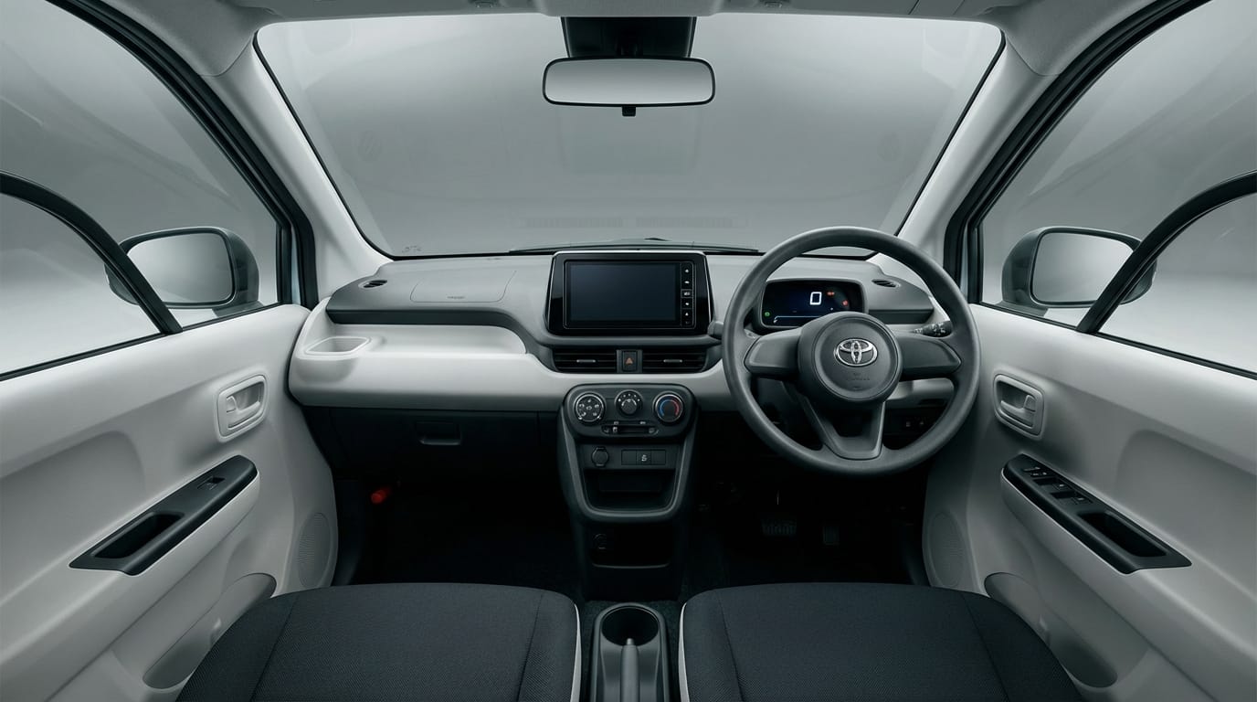 Toyota C+Pod - Vista interior desde la perspectiva del conductor