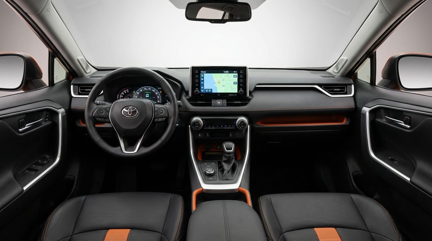 Toyota RAV4 Adventure 2021 - Interior desde la perspectiva del conductor