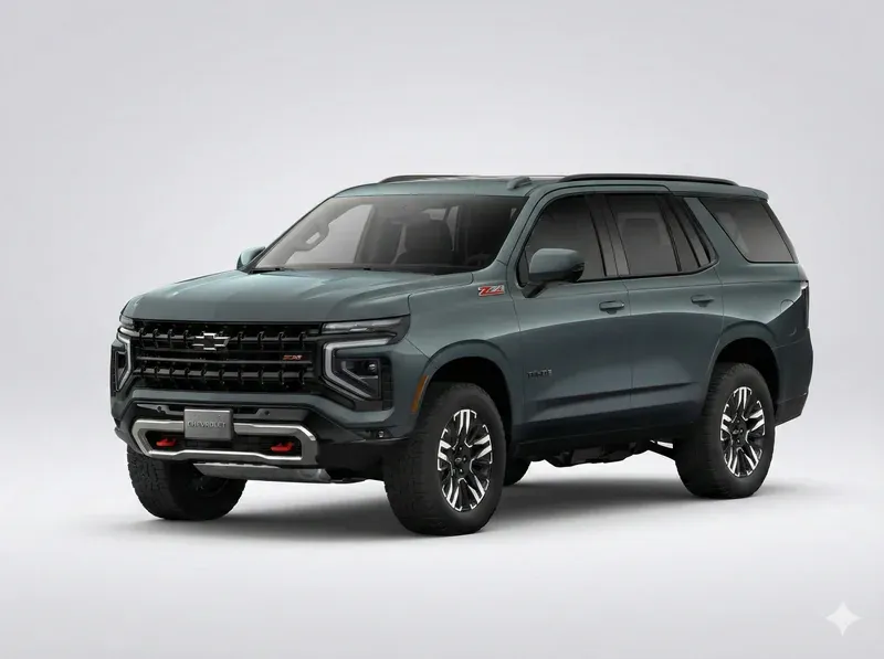 Chevrolet Tahoe 2026 SUV grande color negro vista frontal