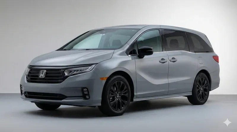 Honda Odyssey 2025 minivan familiar color gris vista lateral