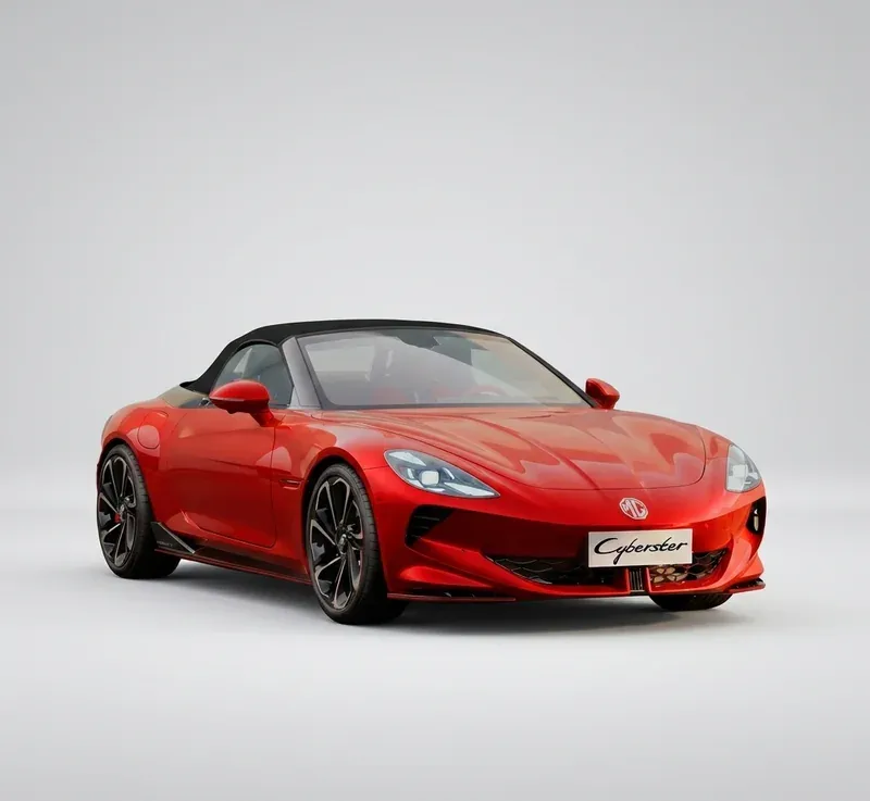 MG Cyberster 2026 roadster eléctrico vista lateral