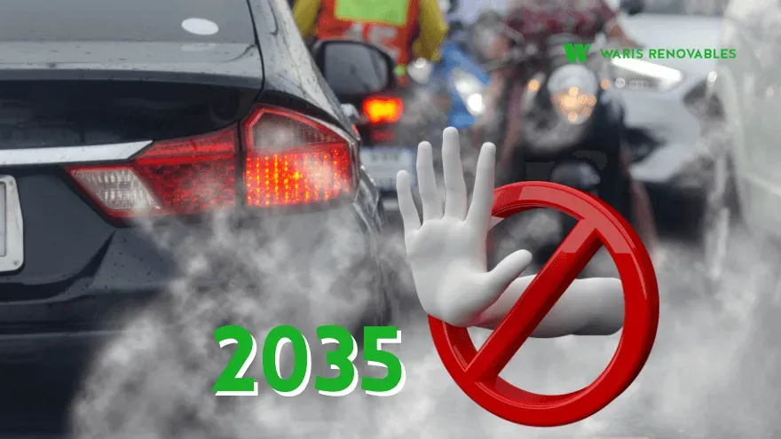 prohibición de motores de combustión para 2035