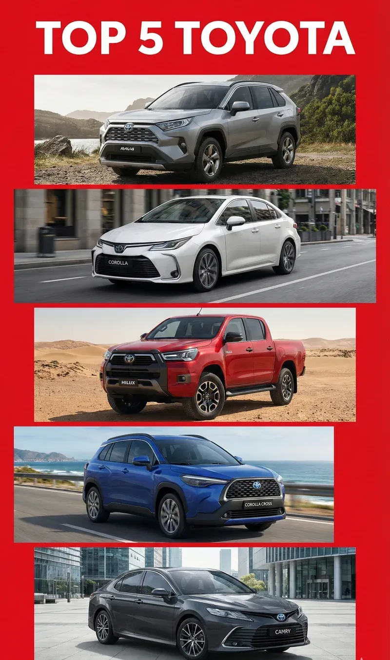 Top 5 Toyota Más Vendidos en México 2026
