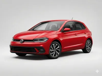 Volkswagen Polo 2026 hatchback compacto color rojo vista frontal