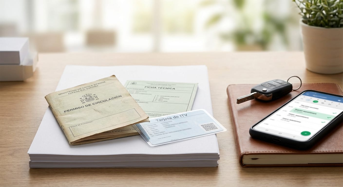 Documentación imprescindible para la ITV: Permiso de Circulación, Ficha Técnica y Tarjeta de ITV