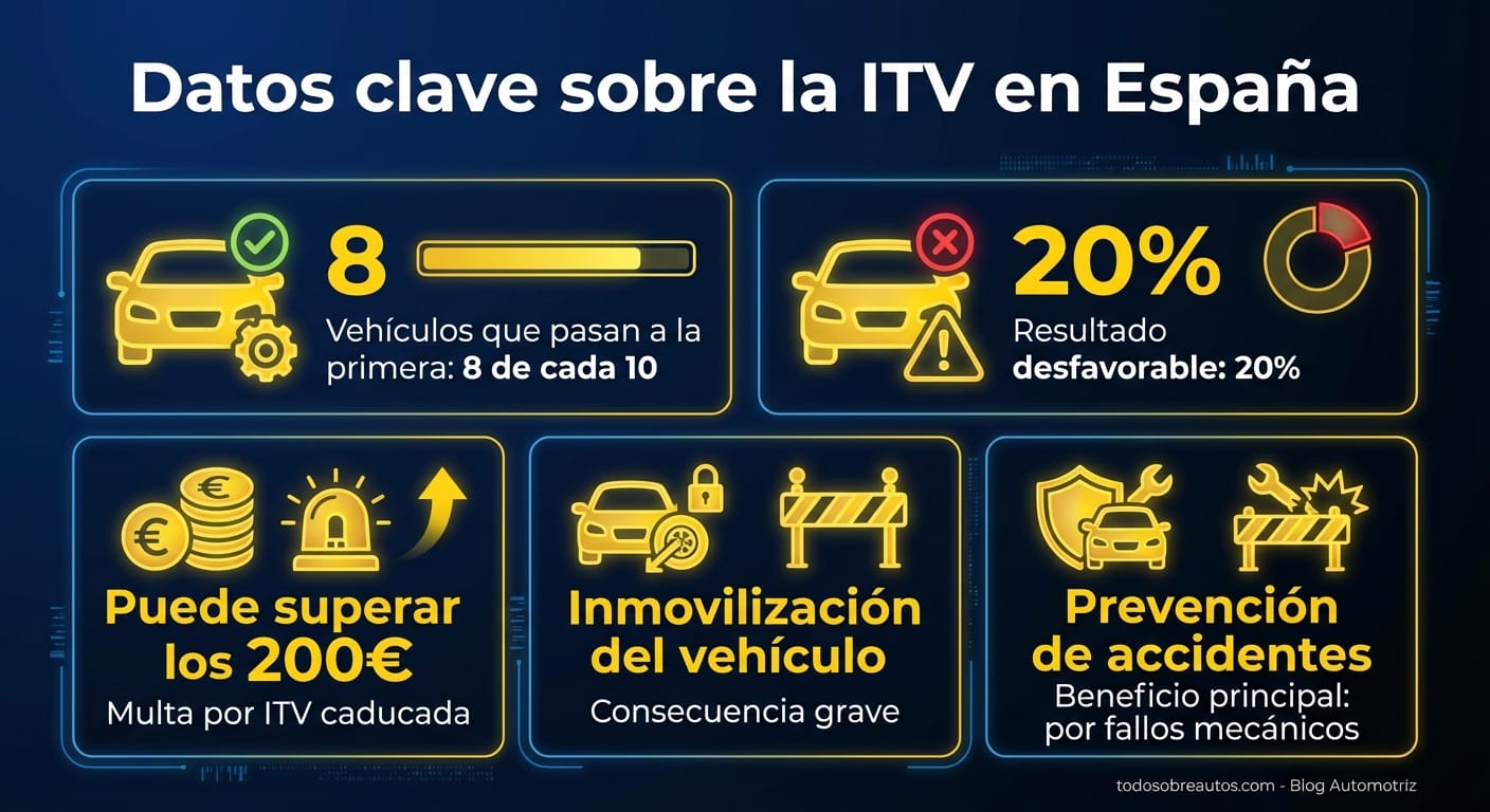 Infografía: Datos clave sobre la ITV en España