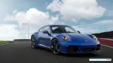 911 Club Coupe 2025 de color Azul en una pista de carreras