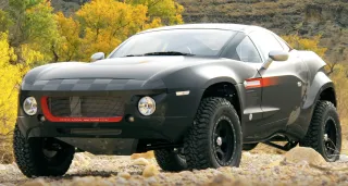 Exterior lateral del Local Motors Rally Fighter color gris
