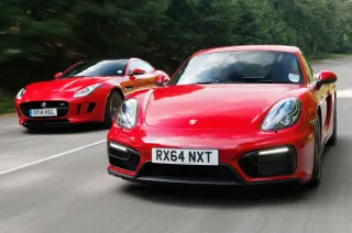 Jaguar F-Type V6S y Porsche Cayman GTS