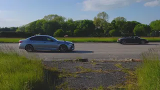 Audi R8 V10 Performance Spyder vs BMW M5 Competition