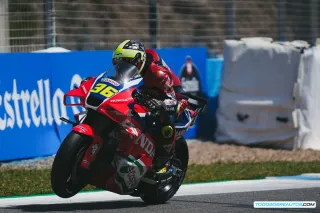 Joan Mir Prueba el Nuevo Motor Honda en Jerez