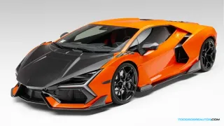 Lamborghini De Color Naranja Lujoso