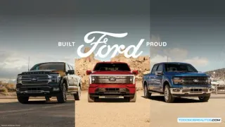 Imagen que muestra la variedad de vehículos Ford: eléctricos, híbridos y de combustión interna.