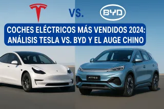 Coches Eléctricos Más Vendidos 2024: Tesla Lidera, pero BYD y el Auge Chino Acechan el Trono