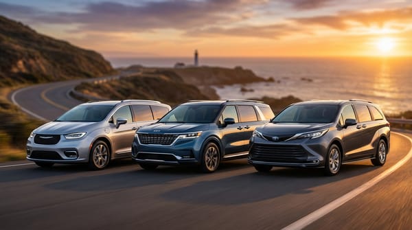 Chrysler Pacifica PHEV vs Kia Carnival Hybrid vs Toyota Sienna Hybrid 2025: ¿Cuál es la Mejor Minivan Híbrida para Familias?